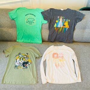 Kids National Parks and Animals Graphic T-Shirts, size Small